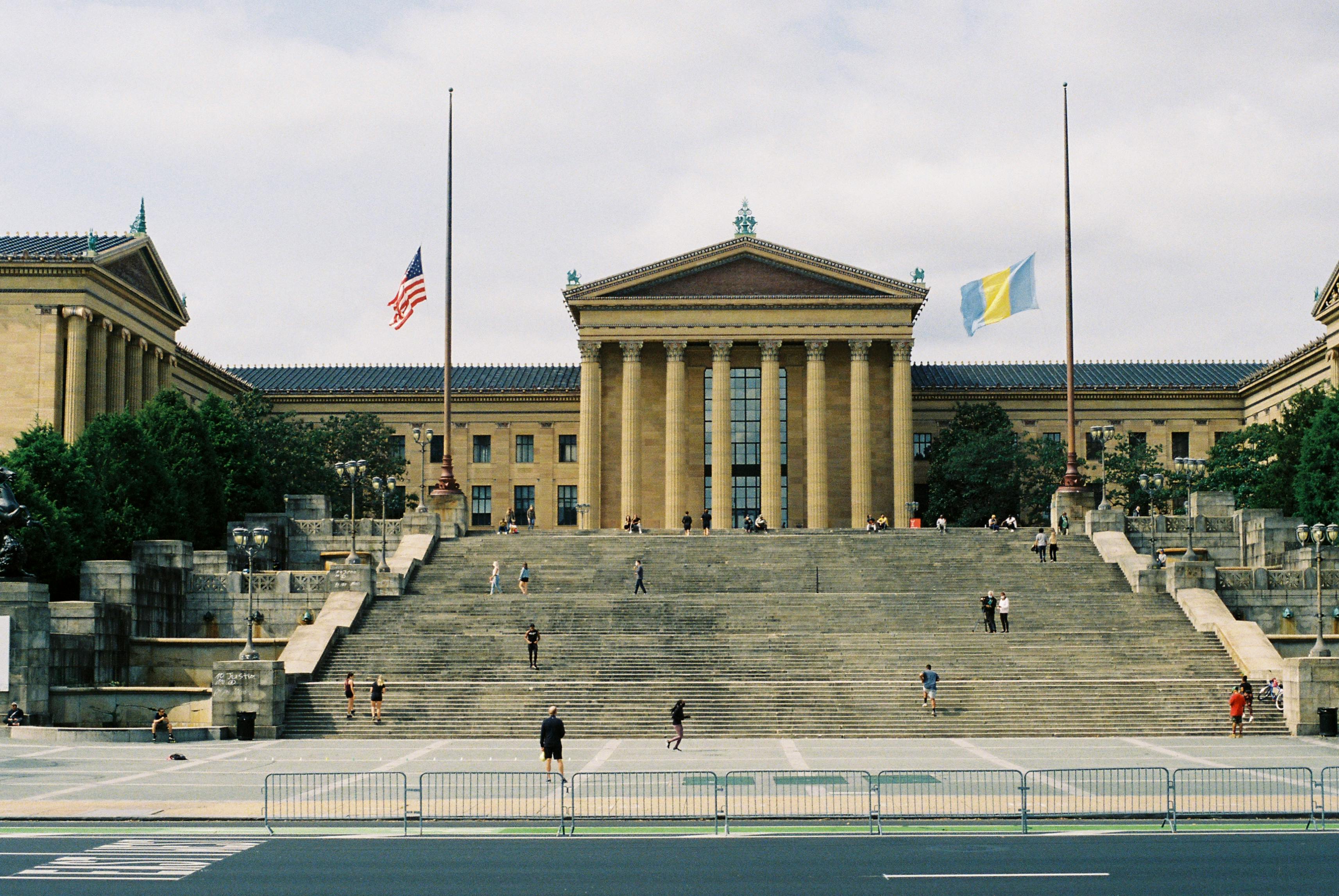Running up the Rocky Steps at the Philadelphia Museum of Art